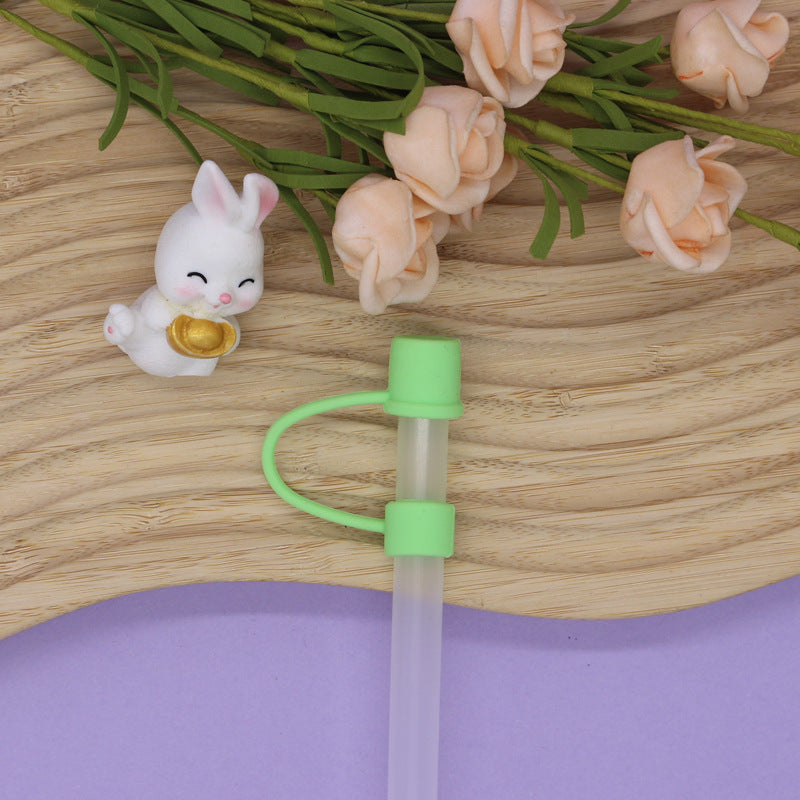 Wholesale 10mm Silicone Straw Cap Dustproof Plug